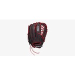 Wilson A700 12 Inch Outfield Glove Black/Red