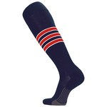 TCK TCK Dugout Series Socks Navy/White/Scarlet (Pattern D)