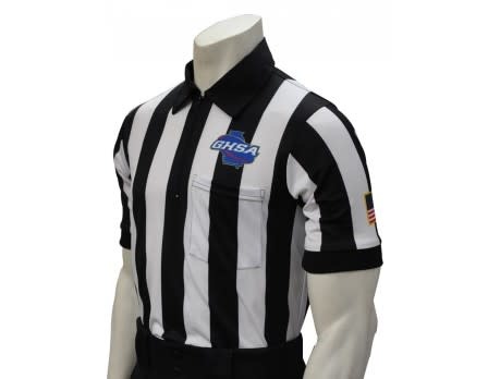 Smitty Smitty Football Officials GHSA 2 Inch Stripe Body Flex Pocket Shirt