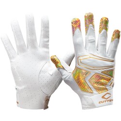 Cutters Cutters Rev Pro 4.0 White Gold Chrome Receivers Gloves