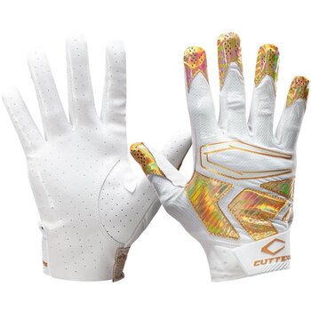 Cutters Cutters Rev Pro 4.0 White Gold Chrome Receivers Gloves