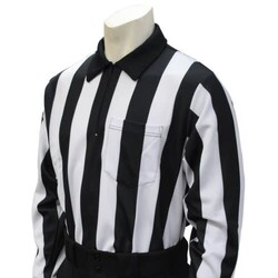 Smitty Smitty Long Sleeve 2” Stripe Cold Weather Official’s  Shirt