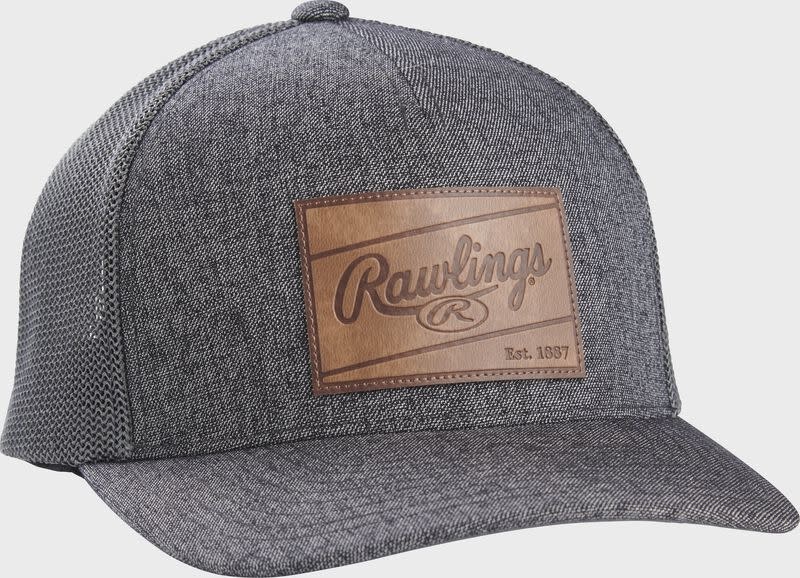 Rawlings Leather Patch Mesh Snap Back Trucker