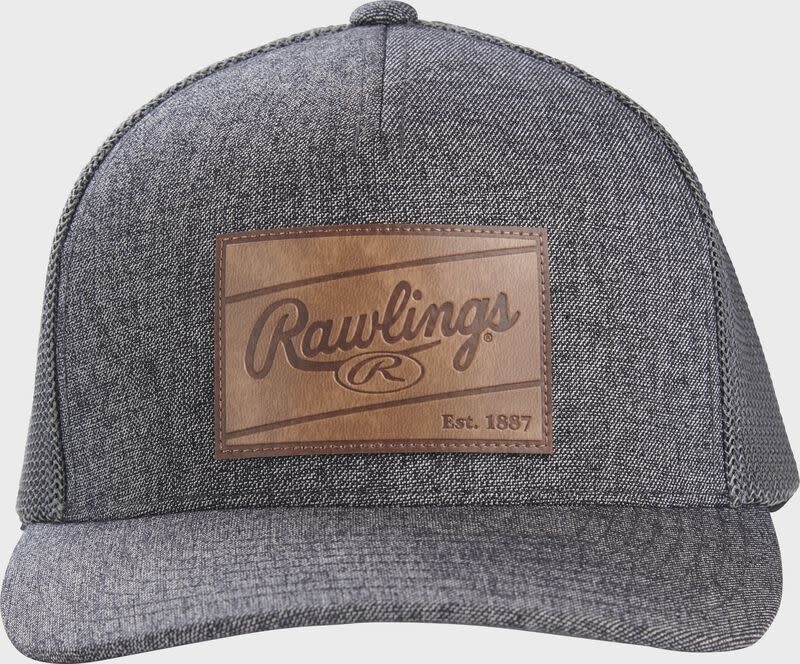 Rawlings Leather Patch Mesh Snap Back Trucker