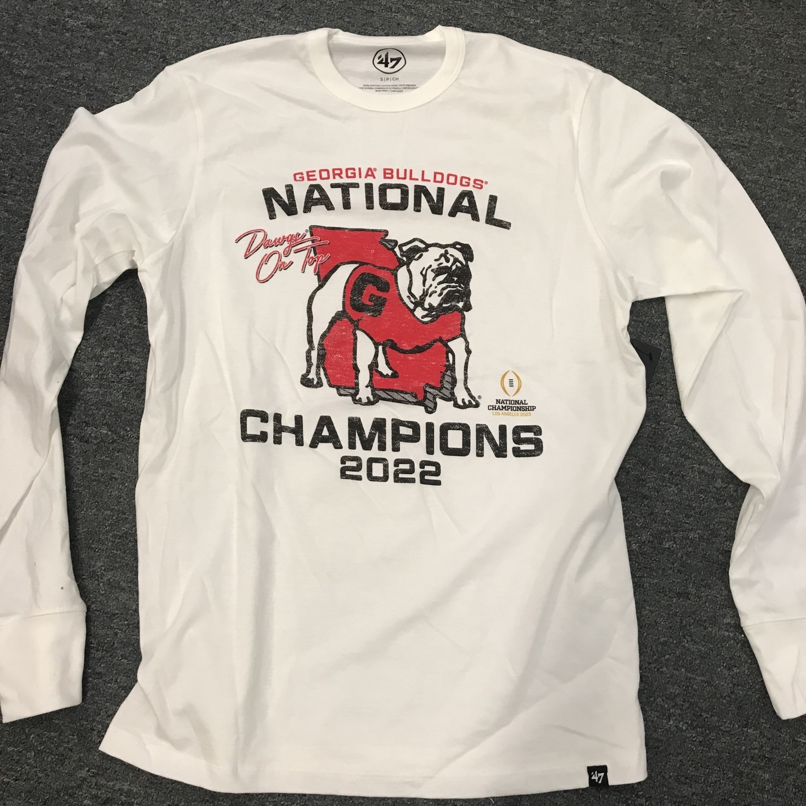 47 Brand Georgia Bulldogs National Champions 2022 L/S Tee