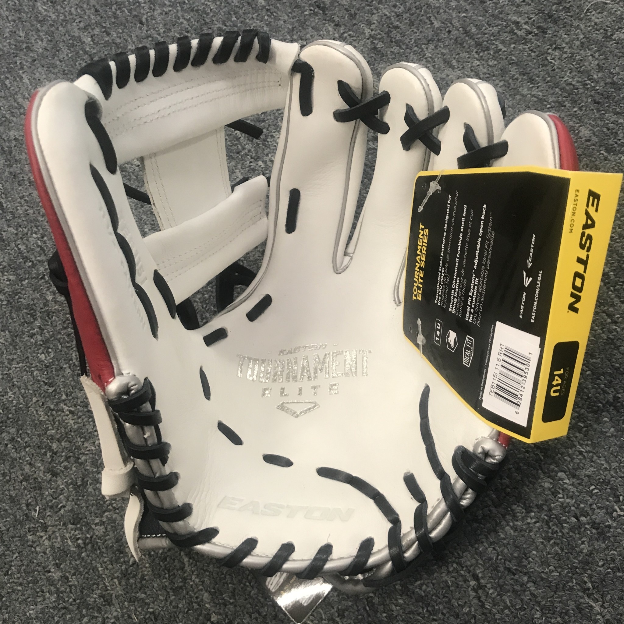 Easton Easton Tournament Elite 11.5 Inch Wht/Nvy/Red
