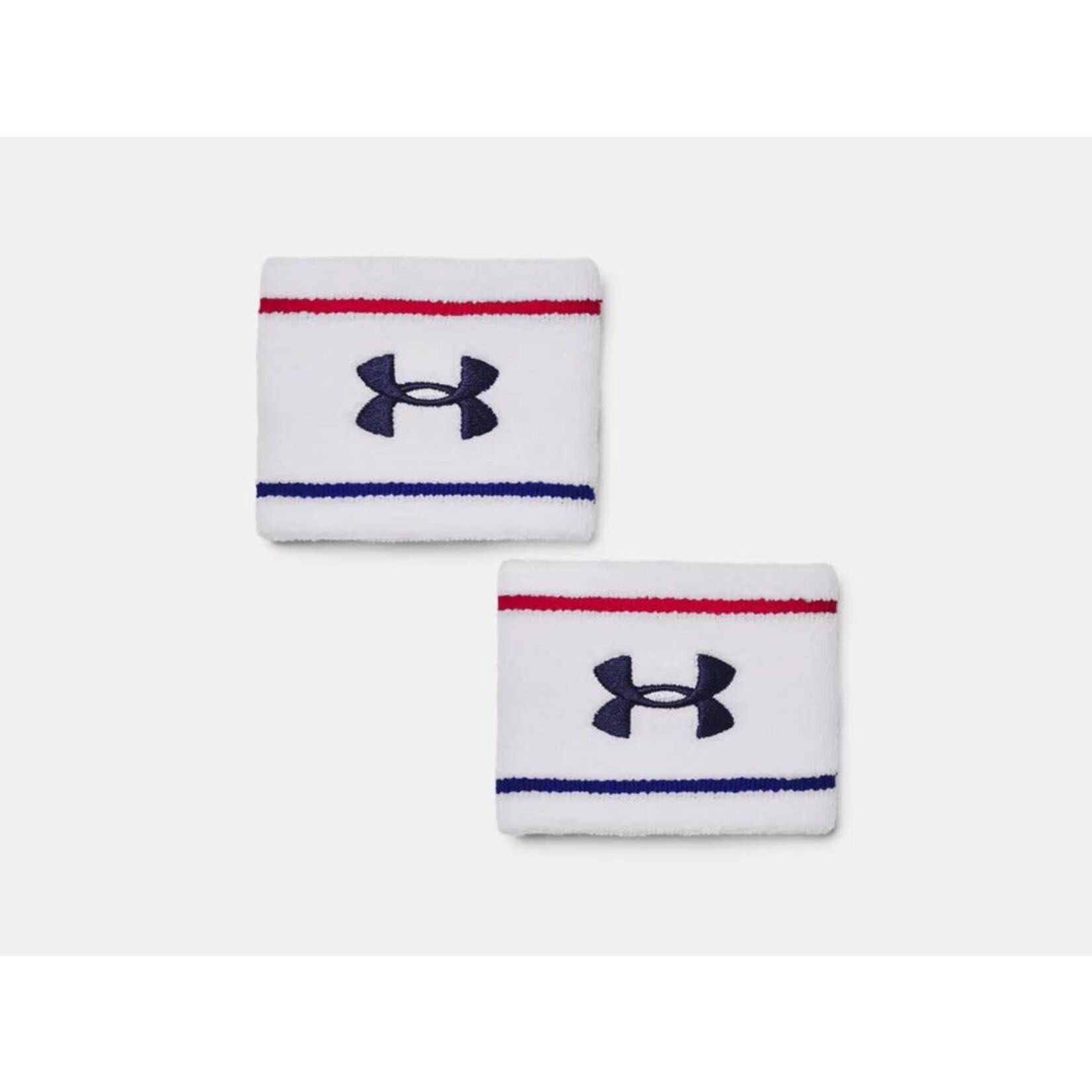 Under Armour Unisex UA Striped Performance Terry 2-Pack Wristbands