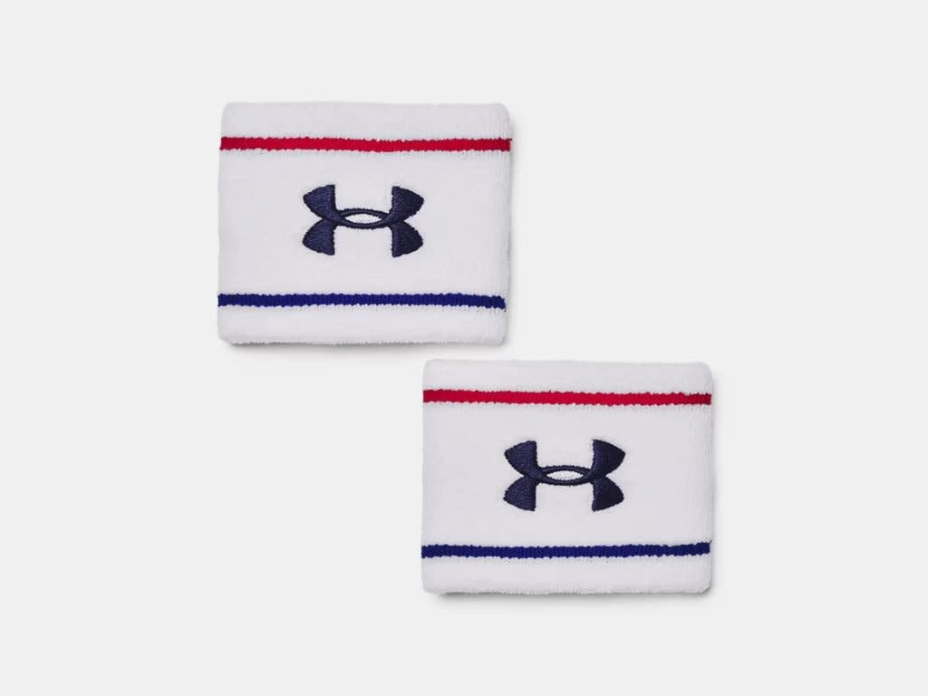 Under Armour Unisex UA Striped Performance Terry 2-Pack Wristbands