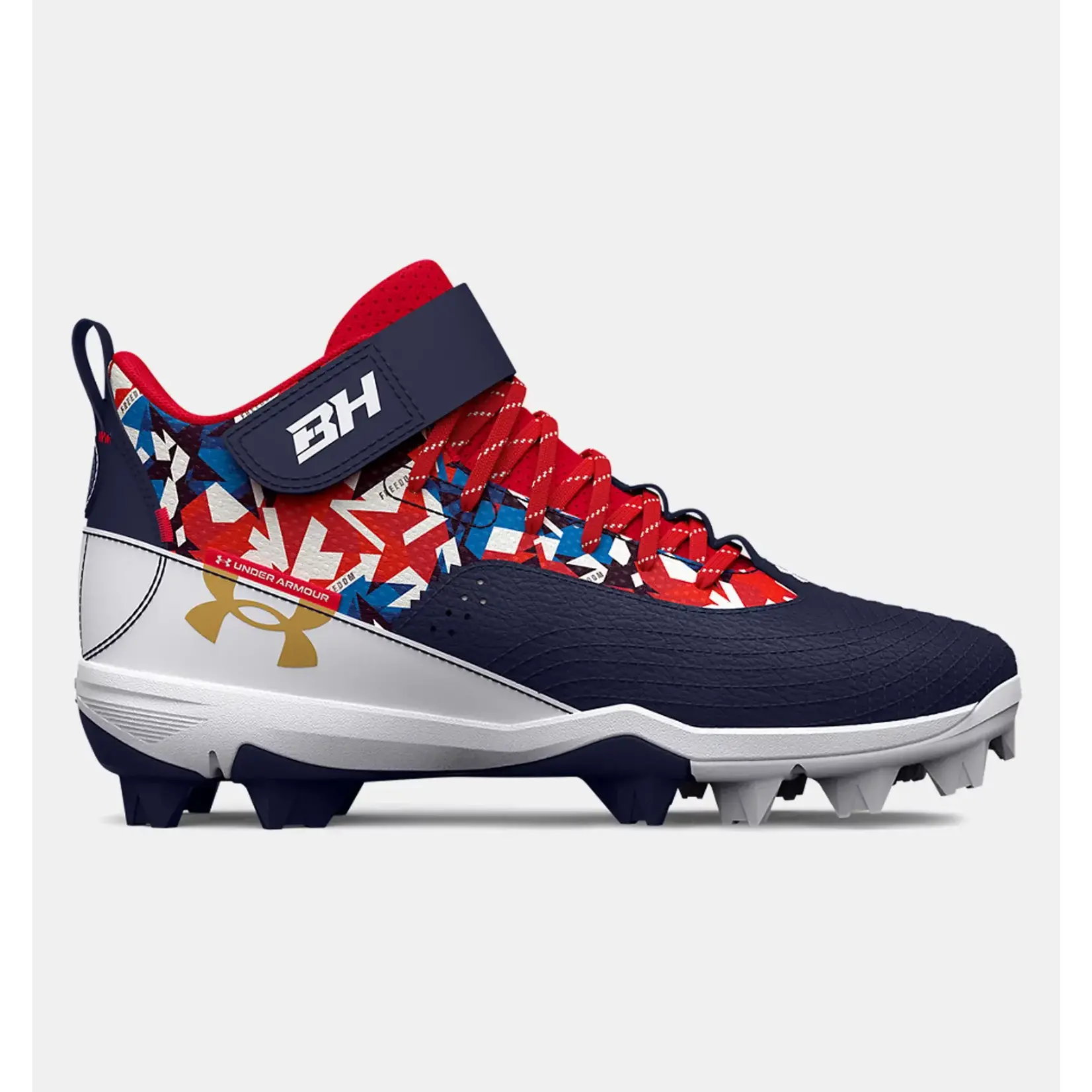 Under Armour Boys' UA Harper 7 Mid USA RM Jr. Baseball Cleats