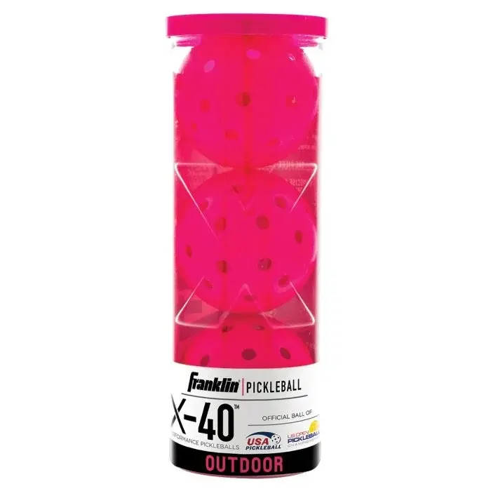 Franklin Franklin X-40 Outdoor Pickleballs Pink