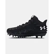 Boys UA Blur Smoke Suede Select MC Jr. Football Cleats - Jonquil
