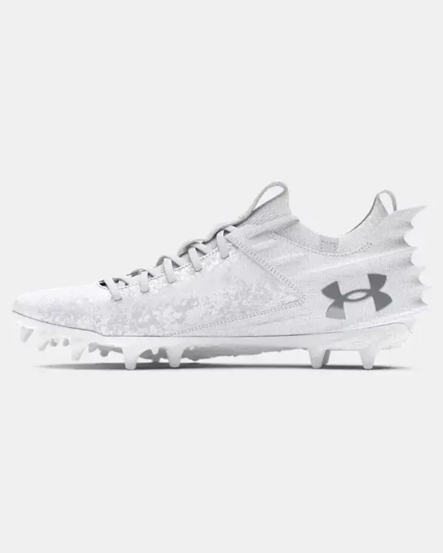 UNDER ARMOUR BLUR SMOKE MC ホワイト Under Armour UA Blur Smoke Suede 2.0 MC Football Cleats - Jonquil