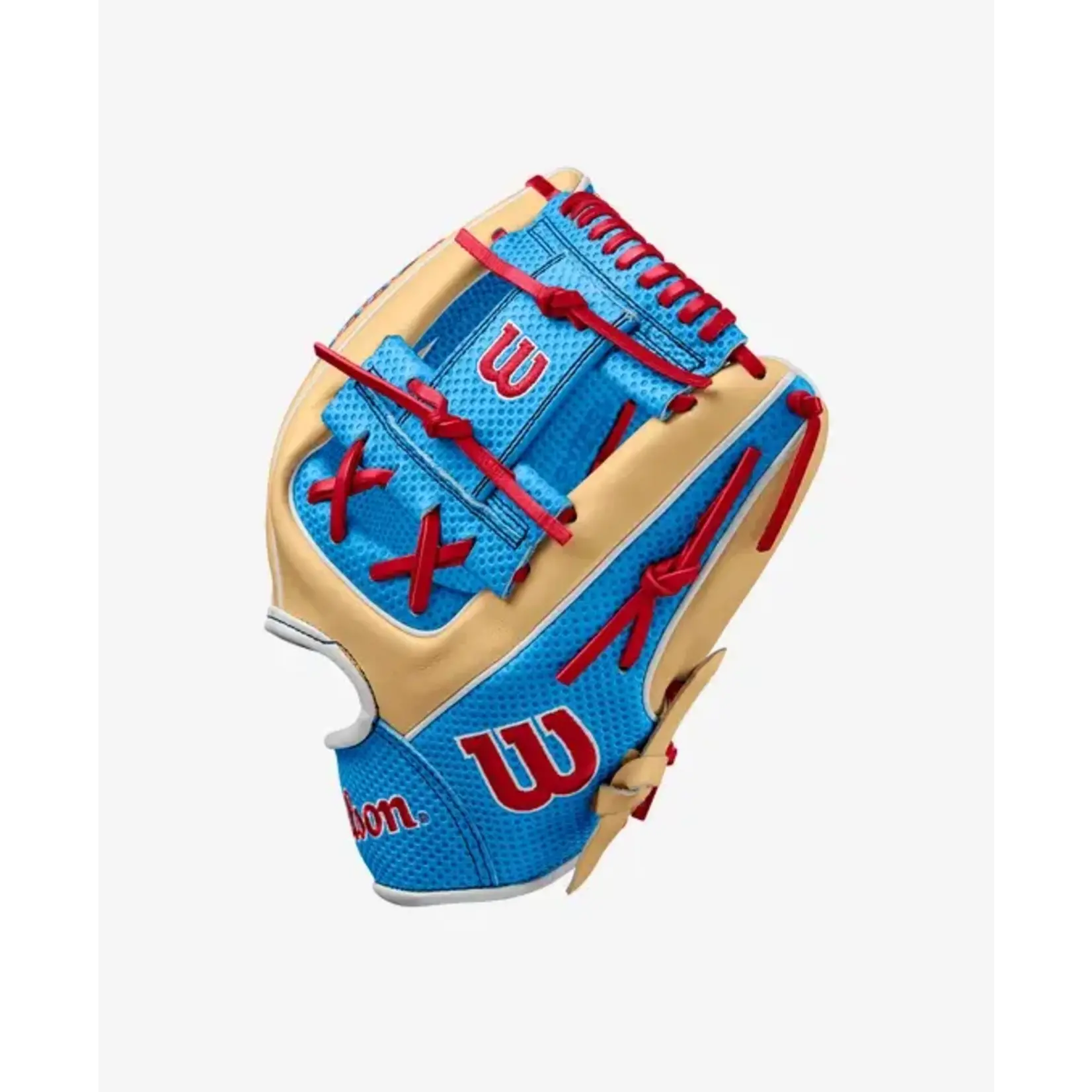 Wilson Wilson A2000 SC1975 11.75” Blonde/Sky Blue/Red