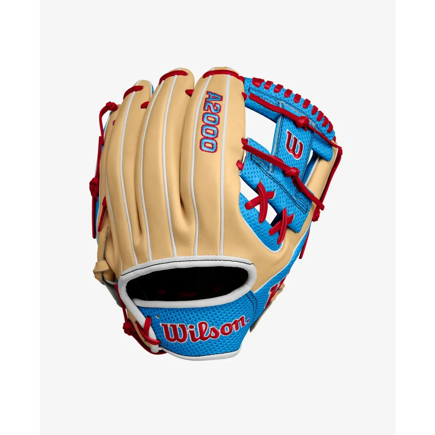 Wilson Wilson A2000 SC1975 11.75” Blonde/Sky Blue/Red
