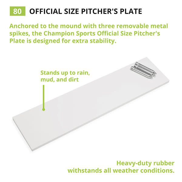 Champion Official Size Pitcher's Plate