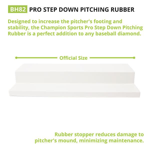 Champion Pro Step Down Pitching Rubber - Jonquil Sporting Goods
