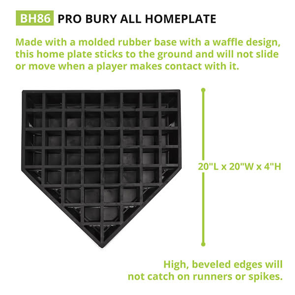 Champion Pro Bury All Home Plate, Waffle Bottom