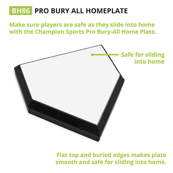 Champion Pro Bury All Home Plate, Waffle Bottom