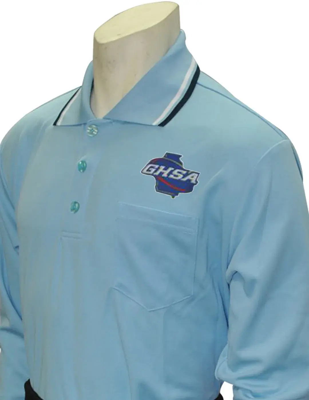 Smitty Smitty GHSA Powder Blue Long Sleeve Umpire Shirt