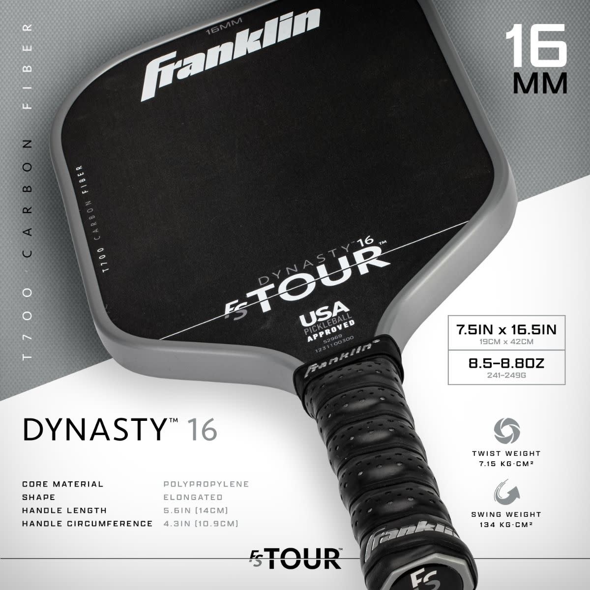 Franklin Franklin Dynasty 16 FS TOUR Pickleball Paddle