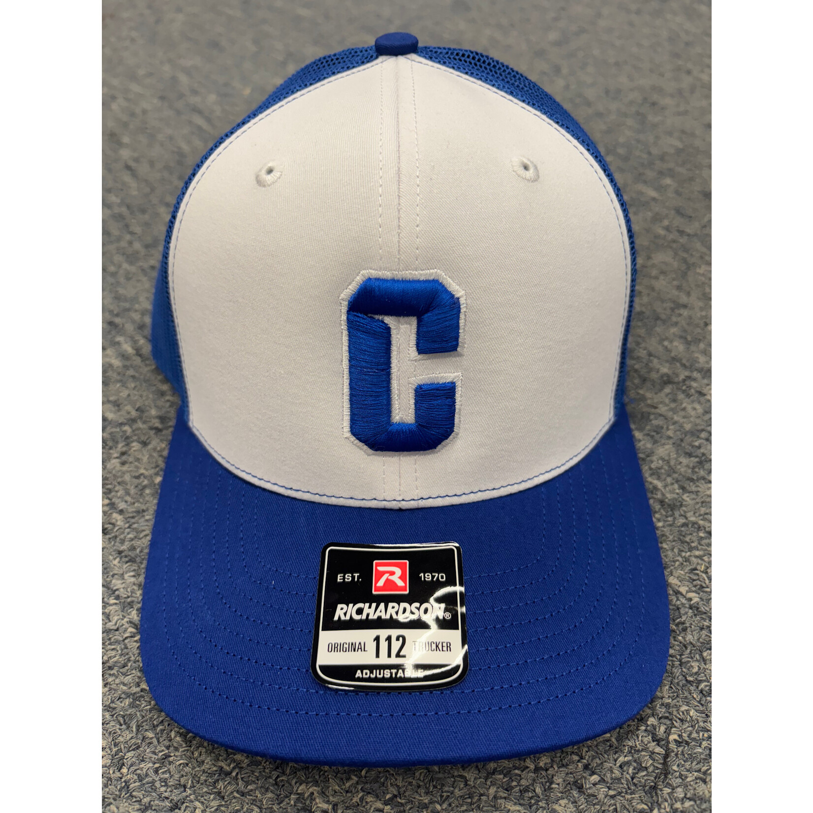 Richardson Richardson 112 Trucker Campbell Hat - white/royal alternate