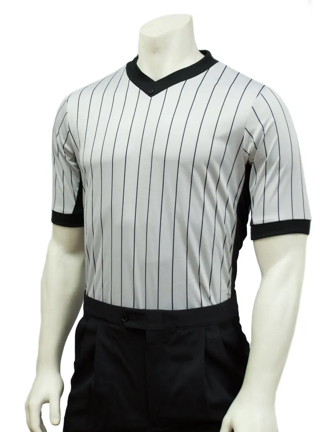 Smitty Smitty Grey w( Black Pinstripe Interlocking V Neck