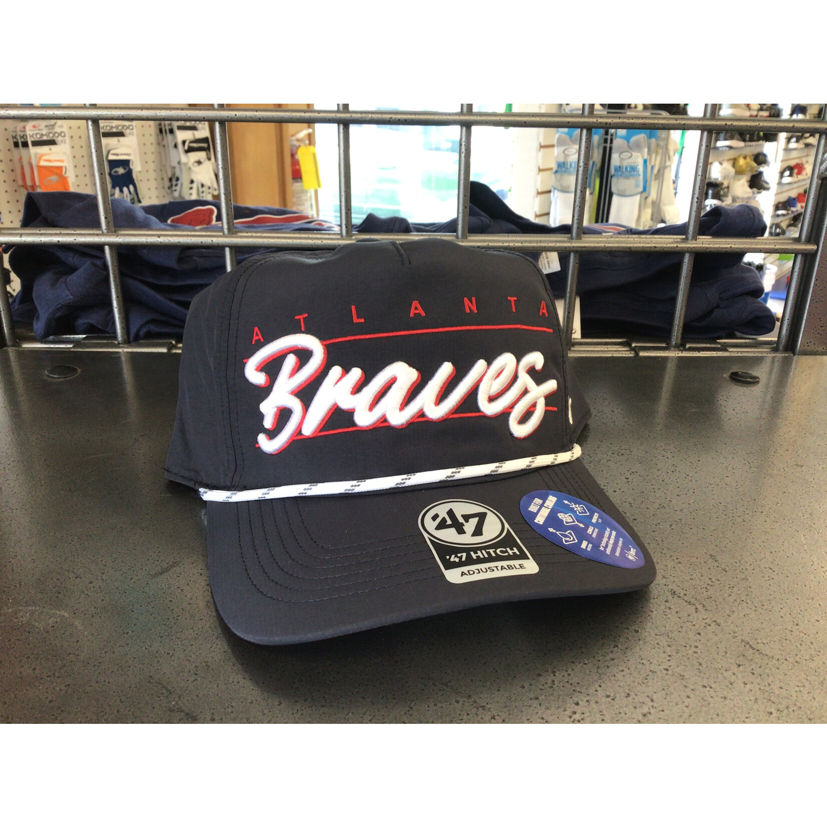 47 Brand Atlanta Braves Navy Condor 47 Hitch