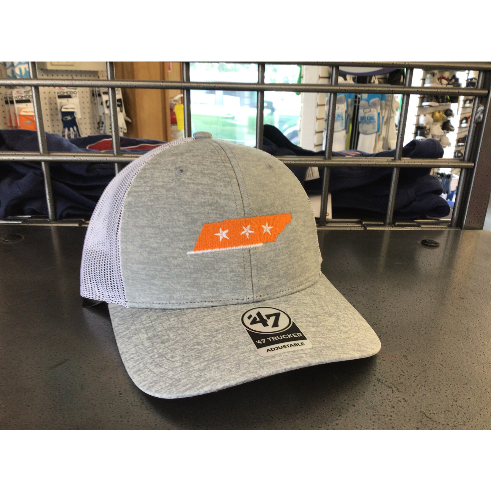 47 Brand Tennessee Volunteers Gray Harrington Logo 47 Trucker