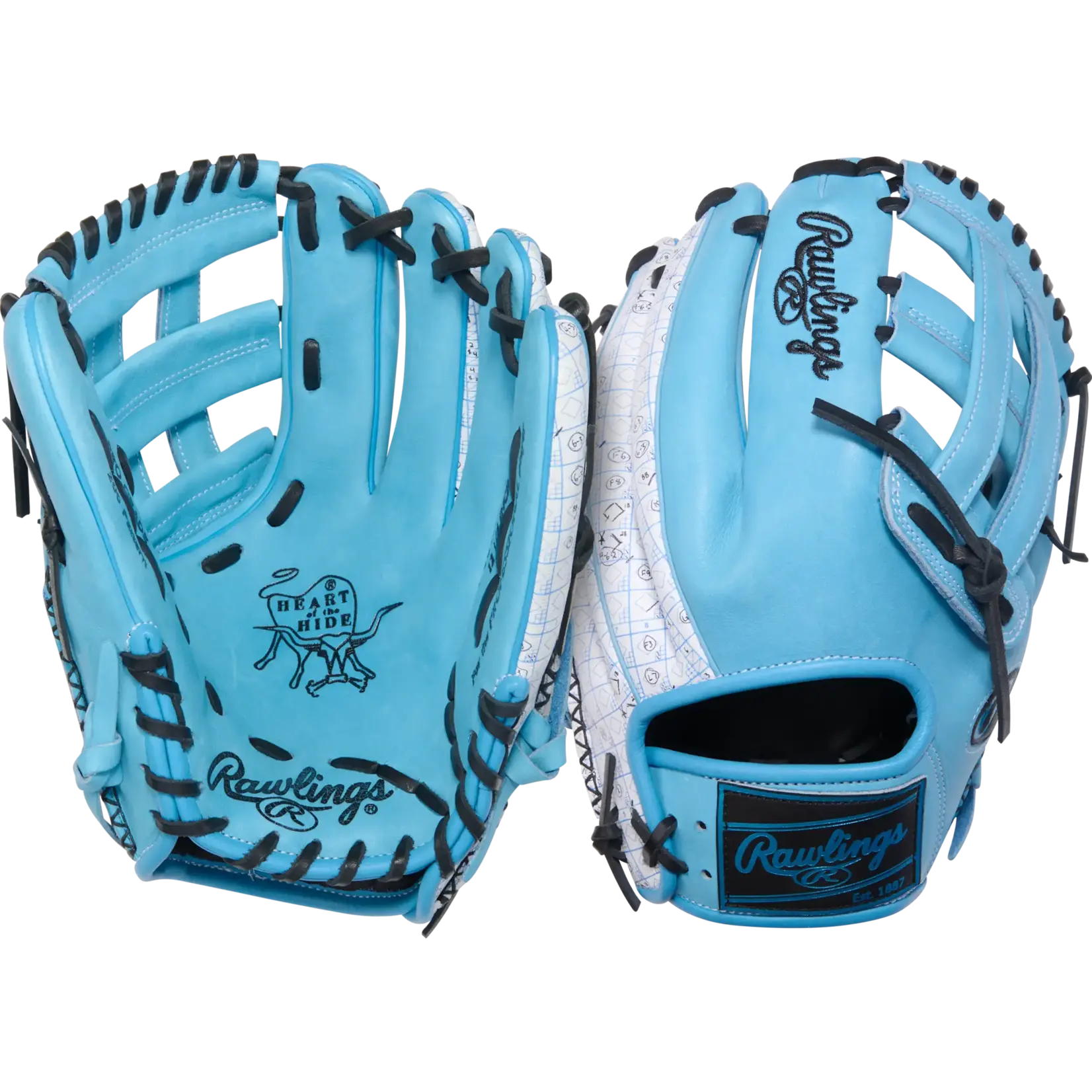 Rawlings Heart of the Hide Gold Glove Club 12.25" Scorecard Design July 2025