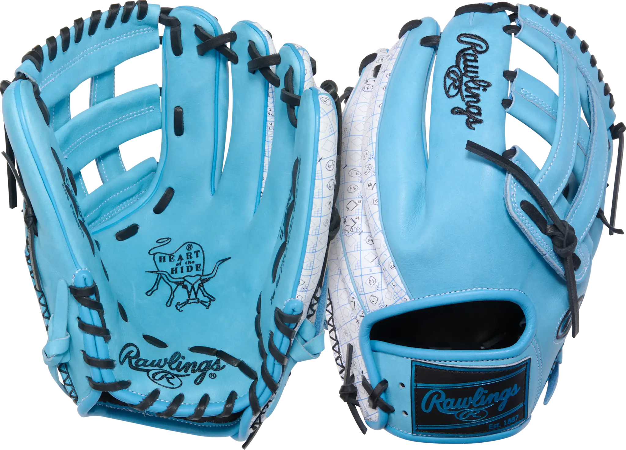 Rawlings Heart of the Hide Gold Glove Club 12.25" Scorecard Design July 2025