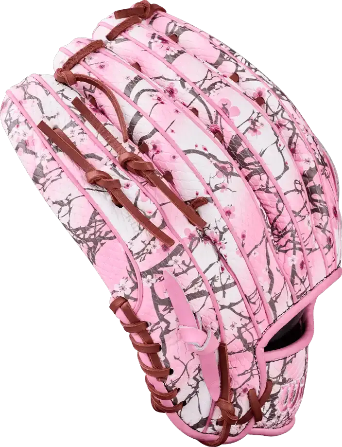 Wilson 2025 August GOTM A2000 1799 12.75" M.J. Melendez Cherry Blossom Outfield Glove