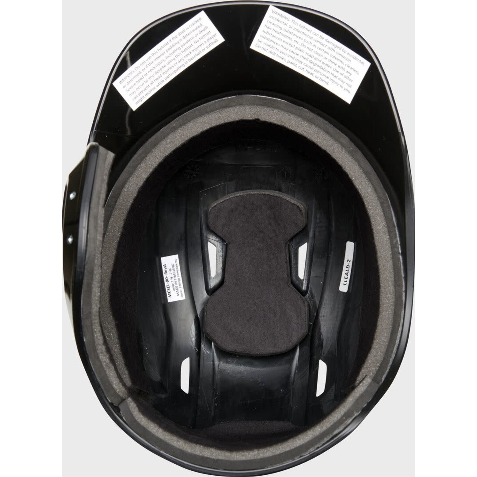 Rawlings Rawlings Mach Single Ear Batting Helmet Black LHB