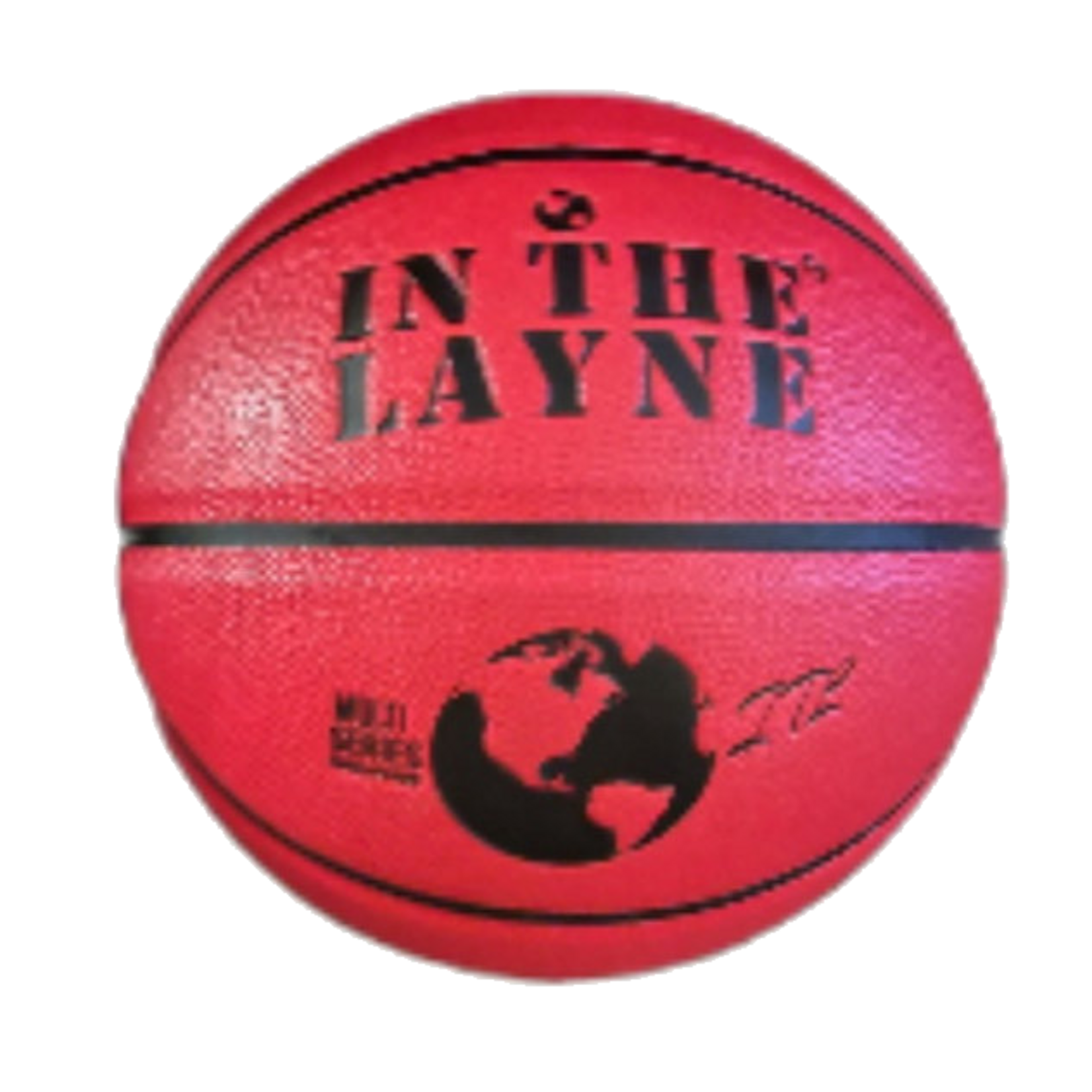 In The Layne In The Layne Indoor/Outdoor Red & Black Jr Basketball (sz 5)