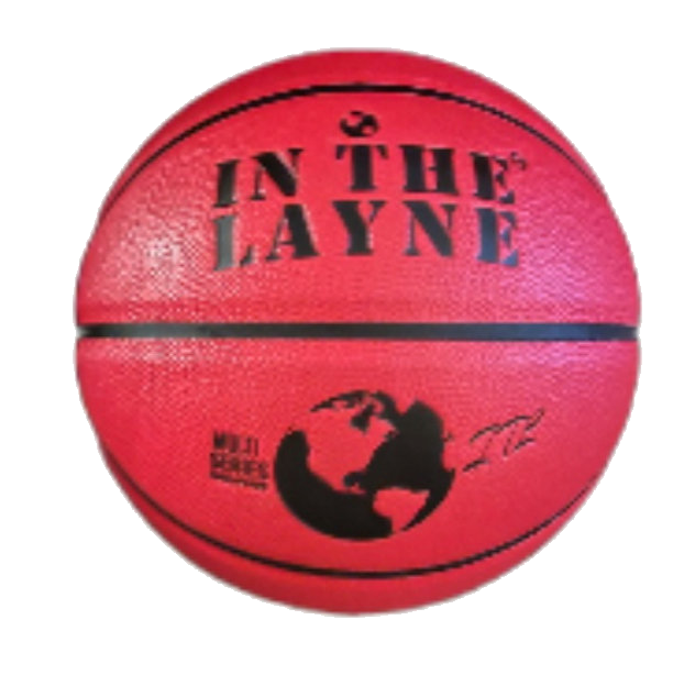 In The Layne In The Layne Indoor/Outdoor Red & Black Jr Basketball (sz 5)