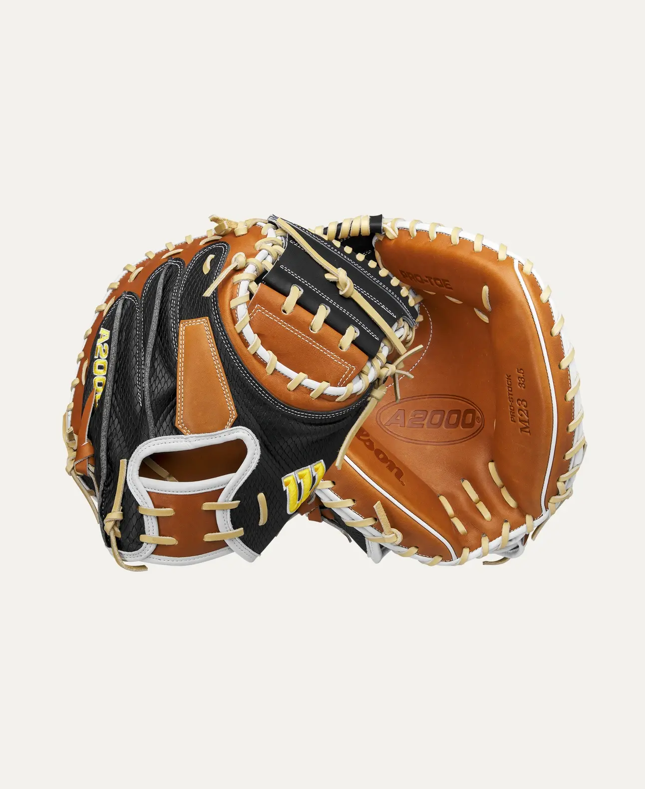 Wilson A2000 M23 Catchers Mitt 33.5 Blk/Blnd/Wht