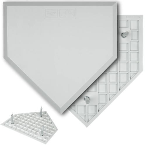 Rawlings Waffle Bottom Throw Down Home Plate with Spikes