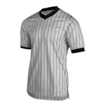 Smitty Smitty Basketball Officials V-Neck Grey w/ Black Pinstripes Mesh