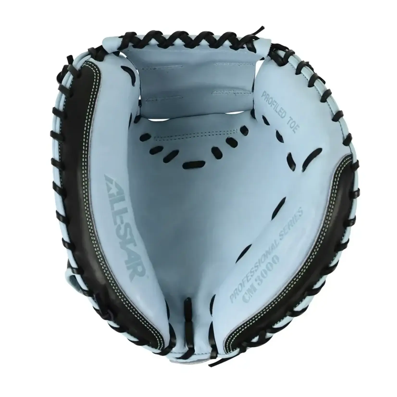 All-Star All Star Pro Elite Catchers Mitt Limited Edition Black/Sky Blue 34 Inch
