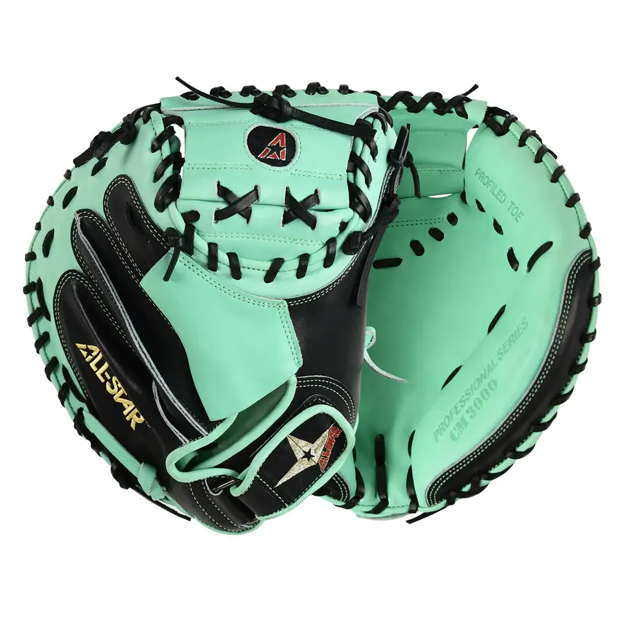 All-Star All Star Pro Elite Catchers Mitt Limited Edition Black/Mint 34 Inch