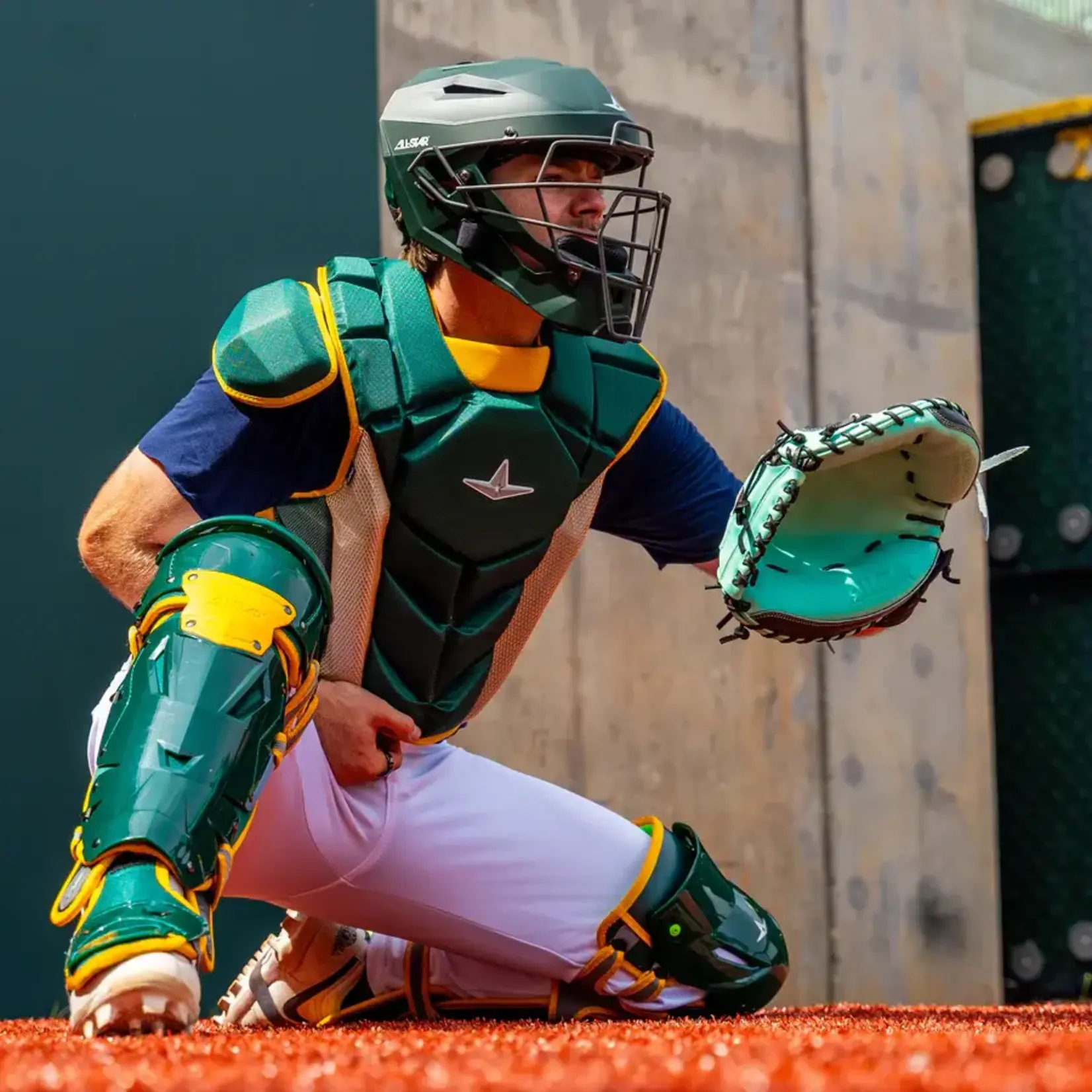 All-Star All Star Pro Elite Catchers Mitt Limited Edition Black/Mint 34 Inch