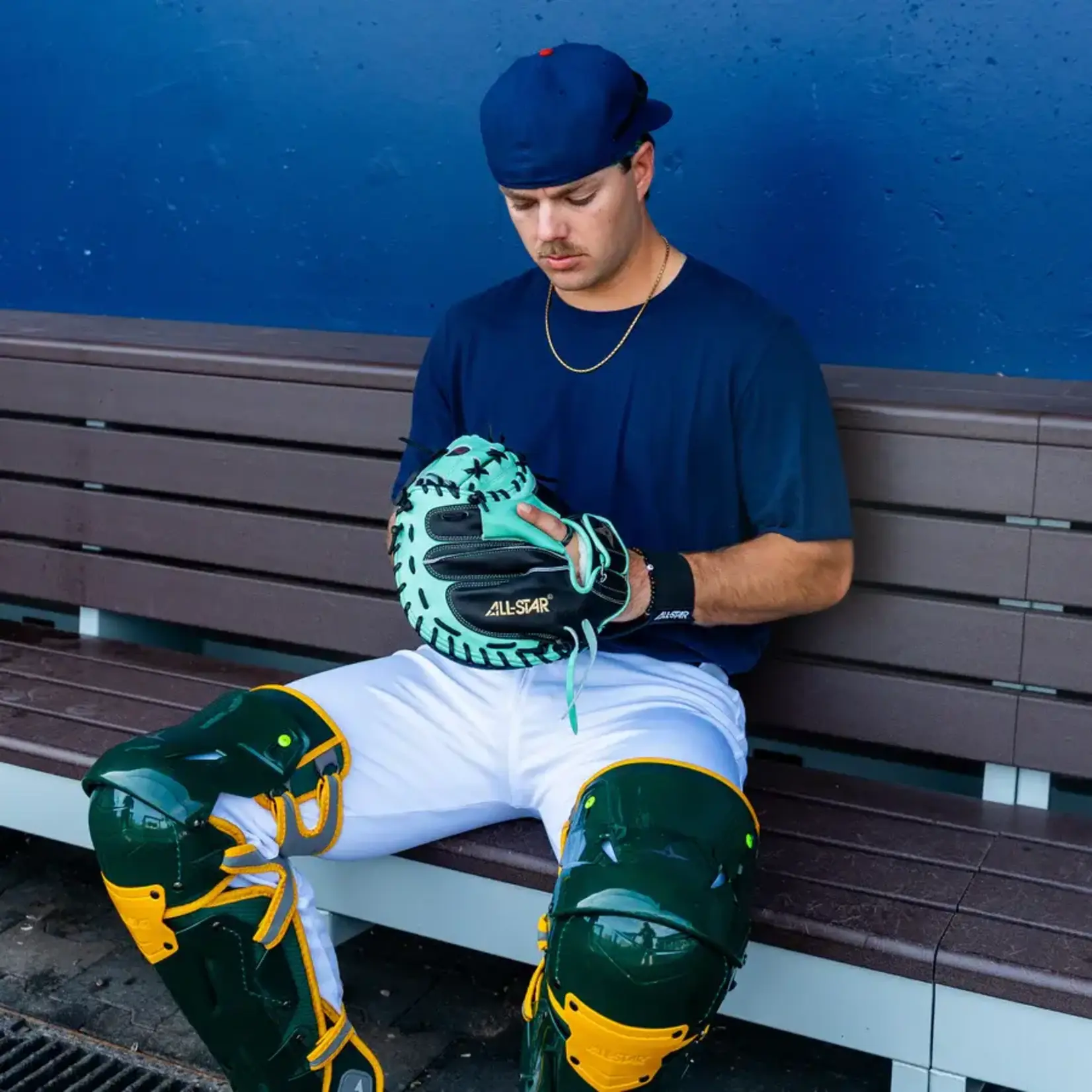 All-Star All Star Pro Elite Catchers Mitt Limited Edition Black/Mint 34 Inch