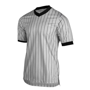 Smitty Smitty Basketball Officials Grey Pin-Stripe V-Neck
