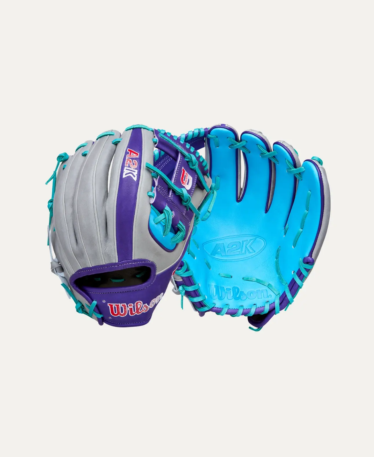 Wilson 2026 Spring A2K 1975A Gray/Purple/Tropical Blue 11.75" RHT