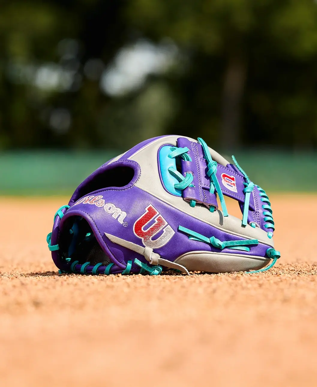 Wilson 2026 Spring A2K 1975A Gray/Purple/Tropical Blue 11.75" RHT