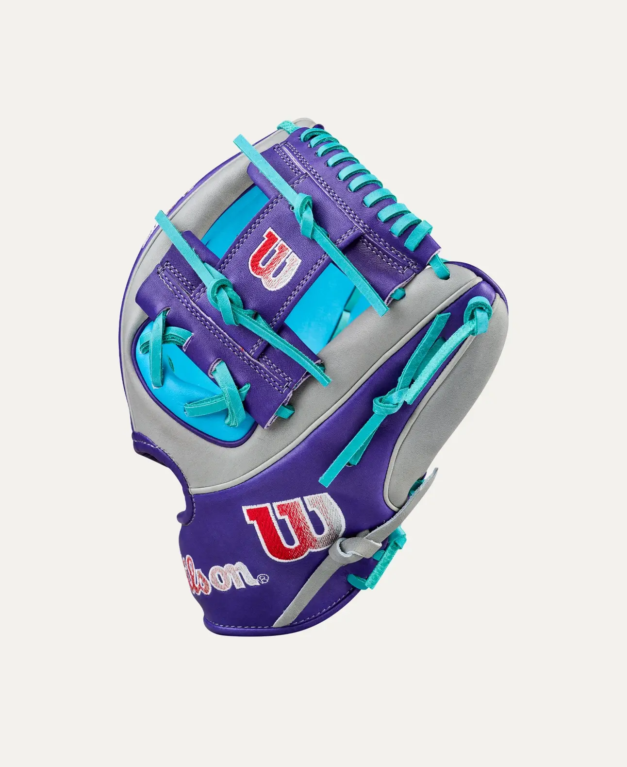 Wilson 2026 Spring A2K 1975A Gray/Purple/Tropical Blue 11.75" RHT