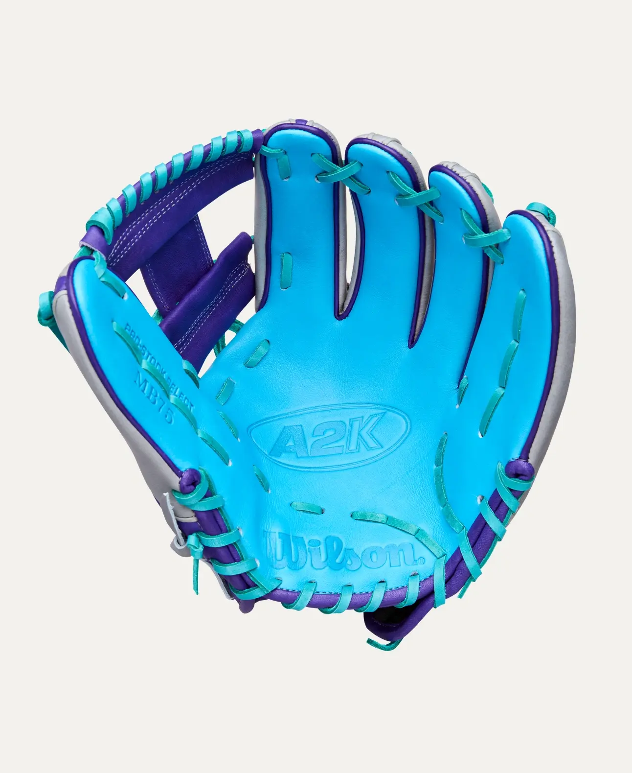 Wilson 2026 Spring A2K 1975A Gray/Purple/Tropical Blue 11.75" RHT