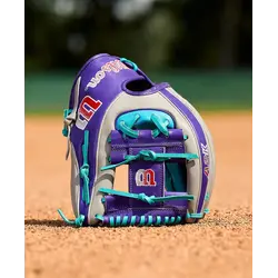 Wilson 2026 Spring A2K 1975A Gray/Purple/Tropical Blue 11.75" RHT