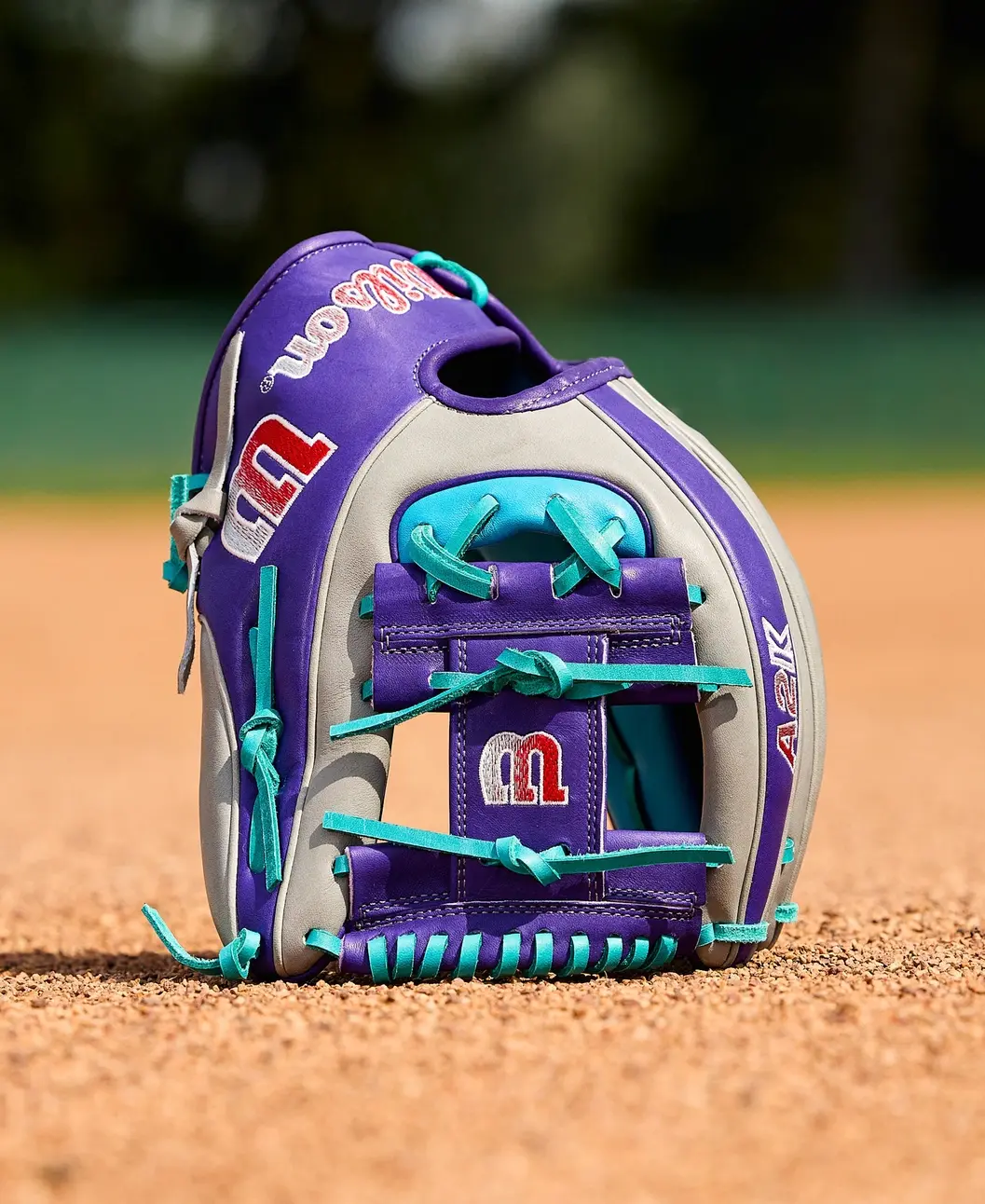 Wilson 2026 Spring A2K 1975A Gray/Purple/Tropical Blue 11.75" RHT