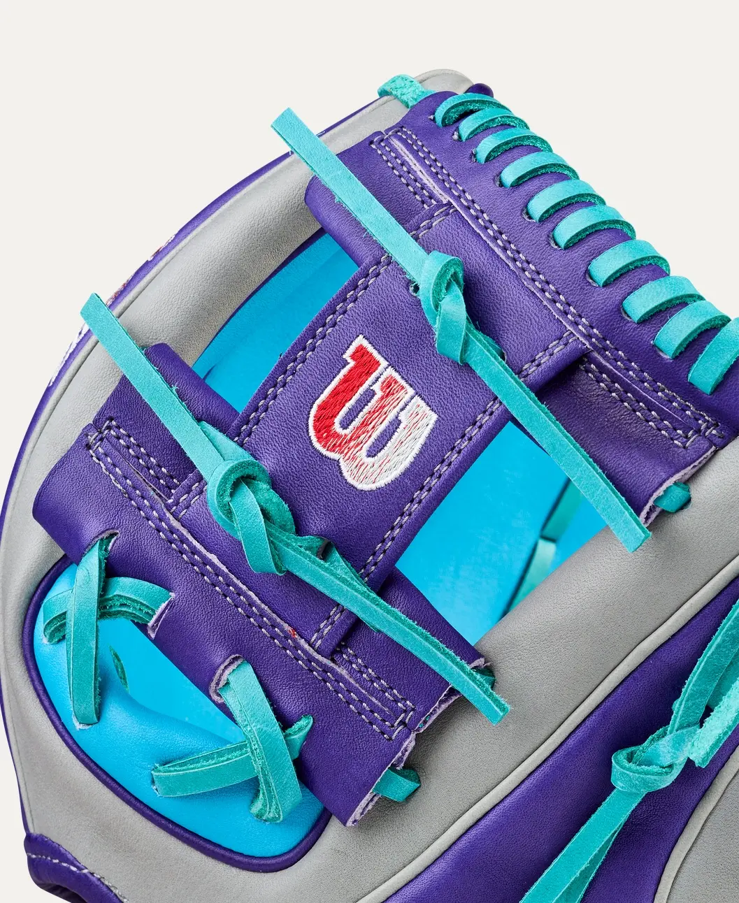 Wilson 2026 Spring A2K 1975A Gray/Purple/Tropical Blue 11.75" RHT