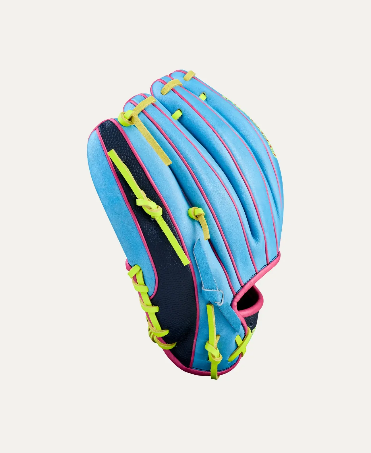 Wilson 2026 Spring A2000 1786 Sky Blue/Navy/Optic Yellow 11.5" RHT